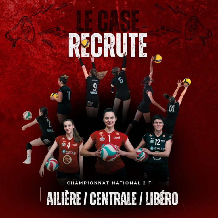 LE CASE RECRUTE : AILIÈRE / CENTRALE / LIBÉRO EN N2 F